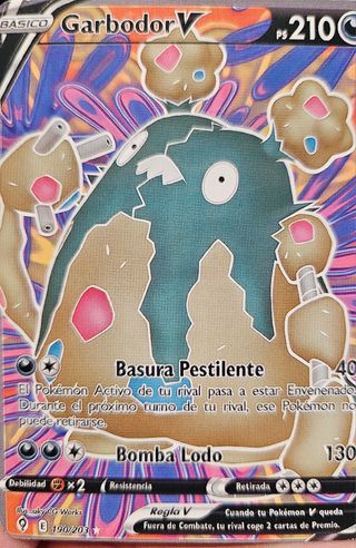 Carta Pokémon Garbodor V 190/203