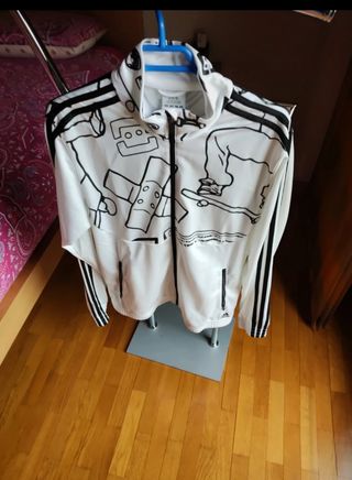 Sudadera Adidas Blanca con Dibujos