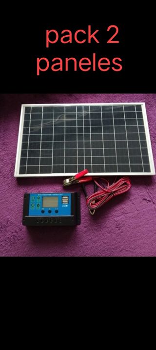 Kit 2 Paneles Solares + Controlador