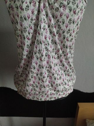 Camiseta de viscosa con estampado floral