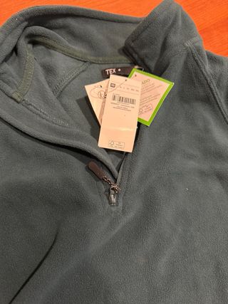 Forro polar TEX verde militar talla XS