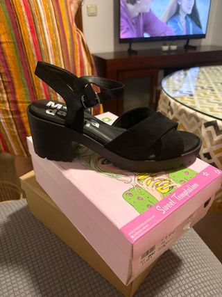 Sandalias Mandarina Duck Negras Talla 41