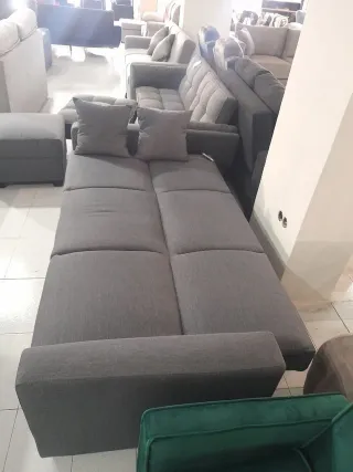 Sofá Keila Gris Tela