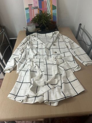 Traje de chaqueta a cuadros