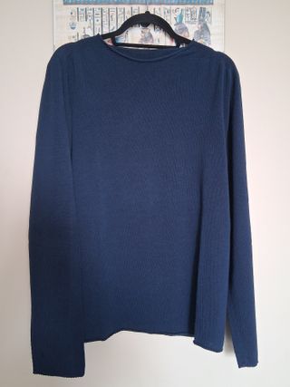 Maglione blu in cotone