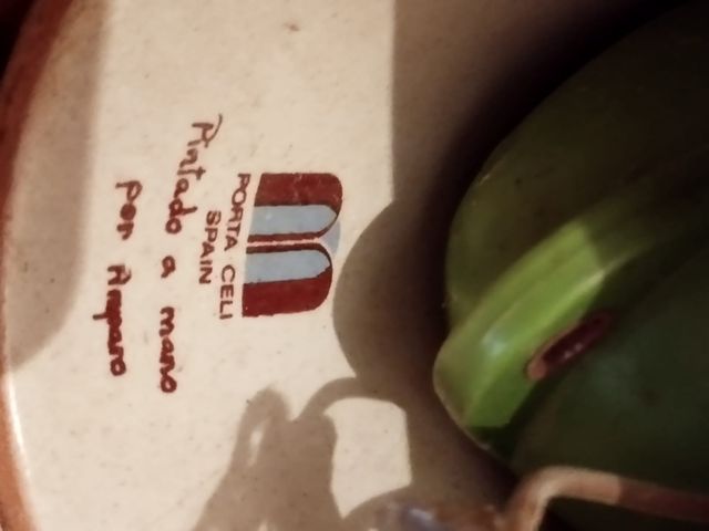 Lámpara artesanal cerámica comedor/cocina