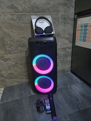 Altavoz Vieta Pro Negro con Micrófono