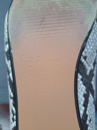Zapatos planos serpiente mujer