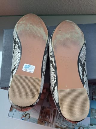 Zapatos planos serpiente mujer