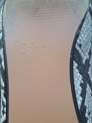 Zapatos planos serpiente mujer