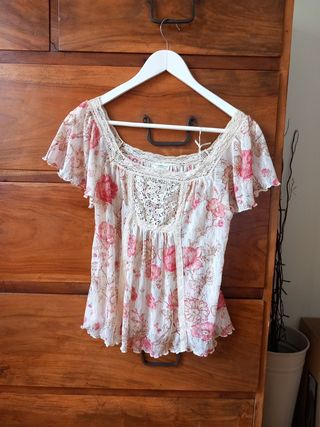 Blusa floral Ralph Lauren Talla S