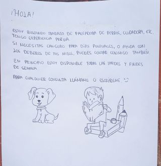 Cuidadora de perros y canguro de niños