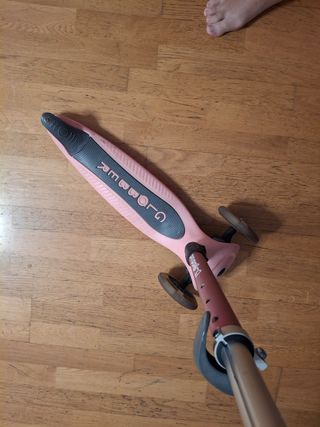 Patinete Globber led 3 ruedas rosa