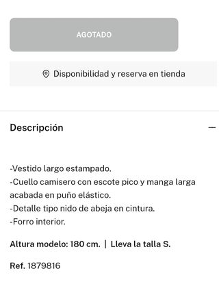 Vestido Cortefiel largo con etiqueta