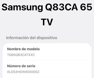 Smart TV Samsung QLED 65”y Televisor THOMSON 45”