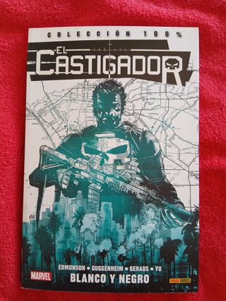 El castigador blanco y negro estado impecable