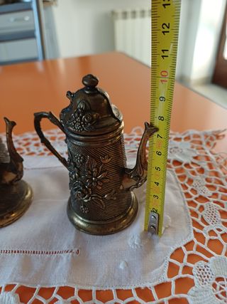 Coppia caffettiere ottone vintage