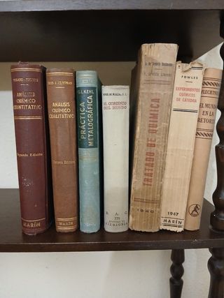 Antiguos libros de Química y otros. Coleccionismo