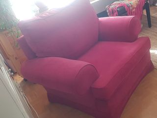 Sillón Granate Tela Muy Cómodo