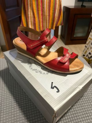 Sandalias Rojas Talla 40