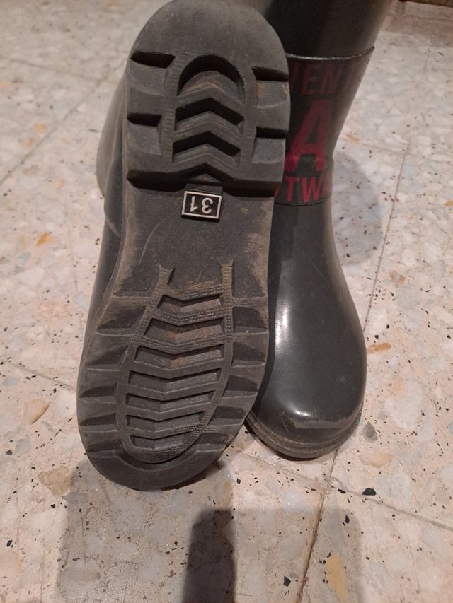 Botas de agua niña talla 31