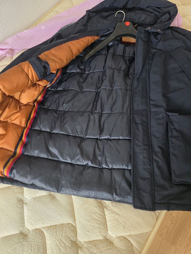 Abrigo Farfield Talla 70 Plumas Negro