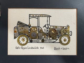 Pareja de collages de coches de L. Kersh