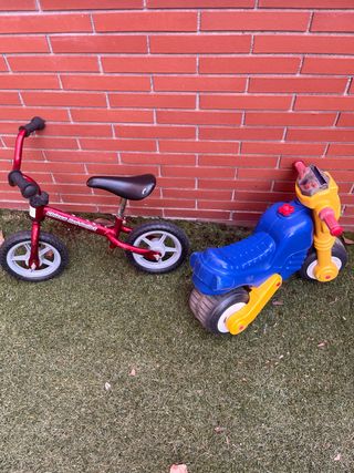 Bici y Moto de Plástico para Niños