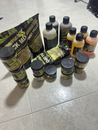 Lote cebos carpfishing de pesca sabor piña