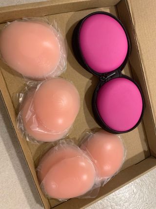 Pezoneras de Silicona 6.5cm (Beige/Rosa)