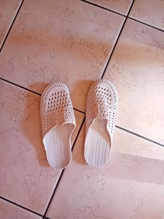 Ciabattine da casa/piscina/spiaggia bianche