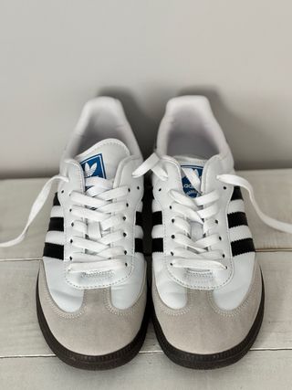Zapatillas Adidas Samba Blancas y Grises