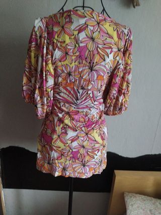 Blusón de viscosa estampado floral