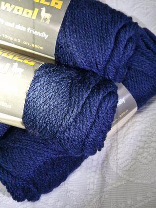 5 Gomitoli Lana Alpaca Blu