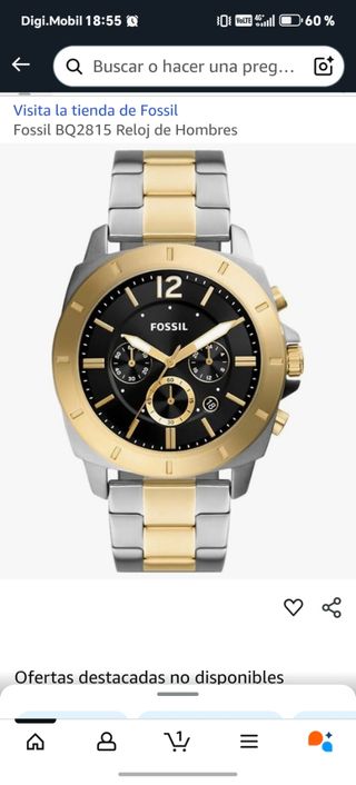 Reloj Fossil BQ2815 para Hombres