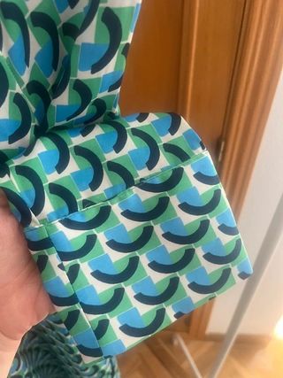 Vestido camisero satinado - Zara 