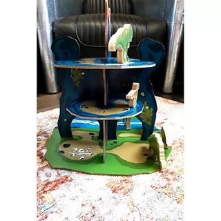 Set Dinosaurios y Volcán Madera IKEA Jattelik