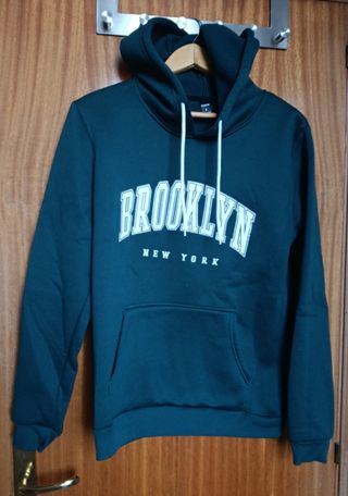 Sudadera Brooklyn New York verde S