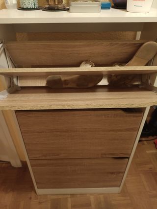 2 scarpiere in legno 