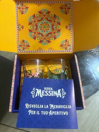 Bicchieri Birra Messina Limited Edition