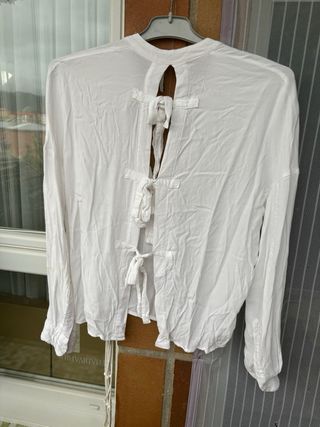 Blusa Stradivarius Blanca Talla S