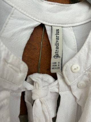 Blusa Stradivarius Blanca Talla S