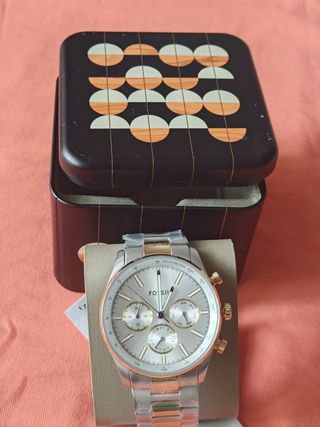 Reloj Fossil Hombre Oro y Plata