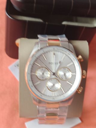 Reloj Fossil Hombre Oro y Plata