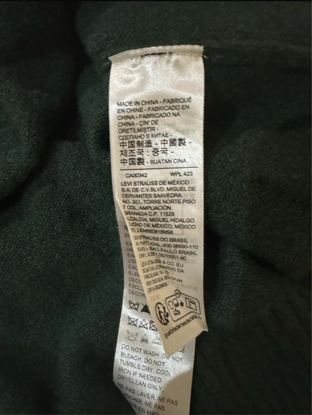 Jersey Levi's Lana Bordado Verde