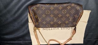 Bandolera Louis Vuitton auténtica Marrón