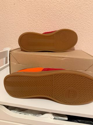 Zapatillas P448 Naranja y Rojo