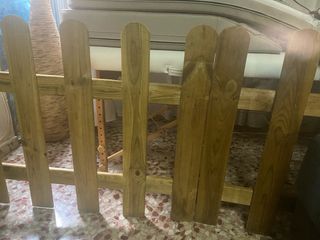 Valla de madera para jardín