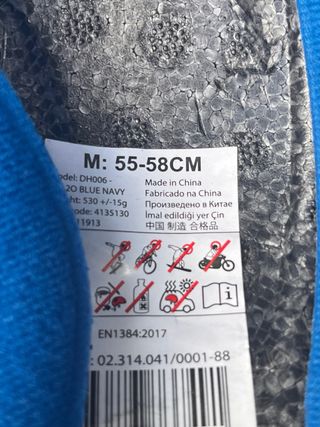 Casco de hípica azul marino Talla M