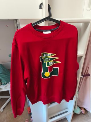 Sudadera Lacoste Roja Hombre